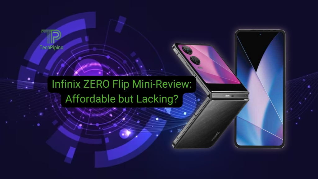 Infinix ZERO Flip Mini-Review thumbnail graphics.