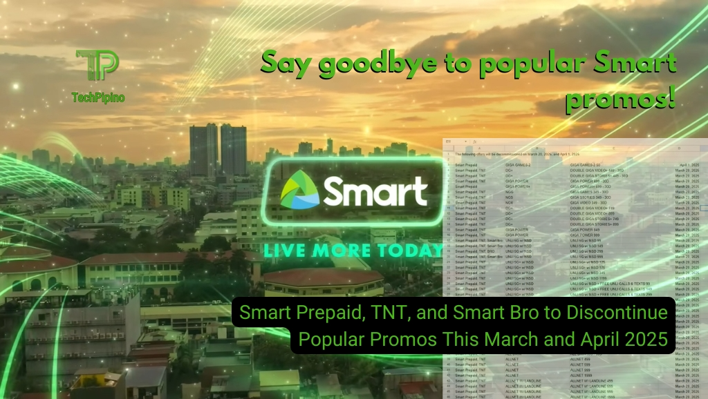 Smart Prepaid, TNT, and Smart Bro to Discontinue Popular Promos This March and April 2025