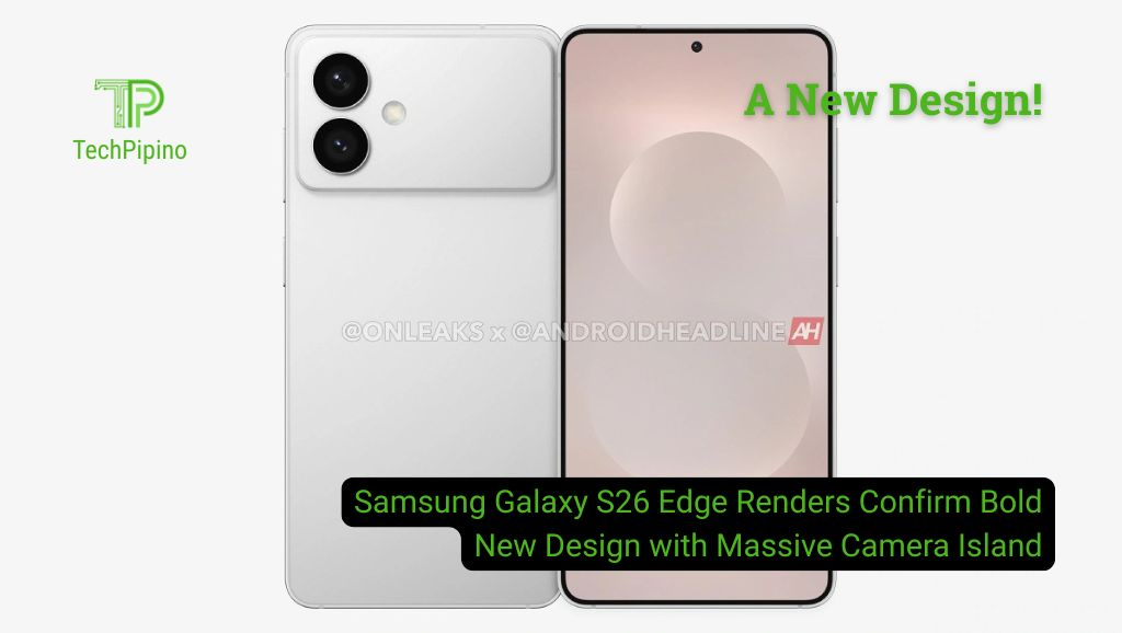 Samsung Galaxy S26 Edge Renders Confirm Bold New Design with Massive Camera Island