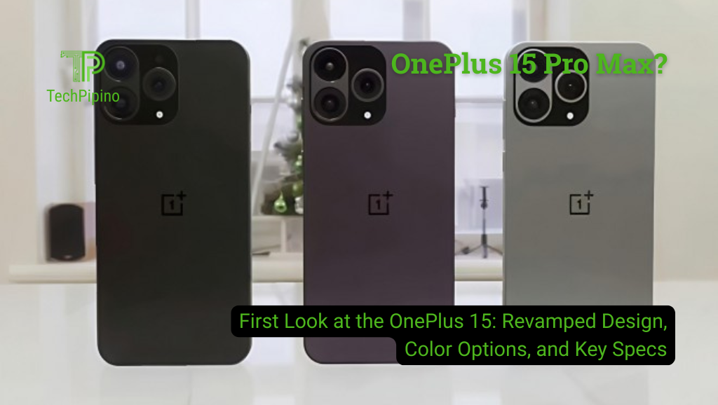First Look at the OnePlus 15: Revamped Design, Color Options, and Key Specs