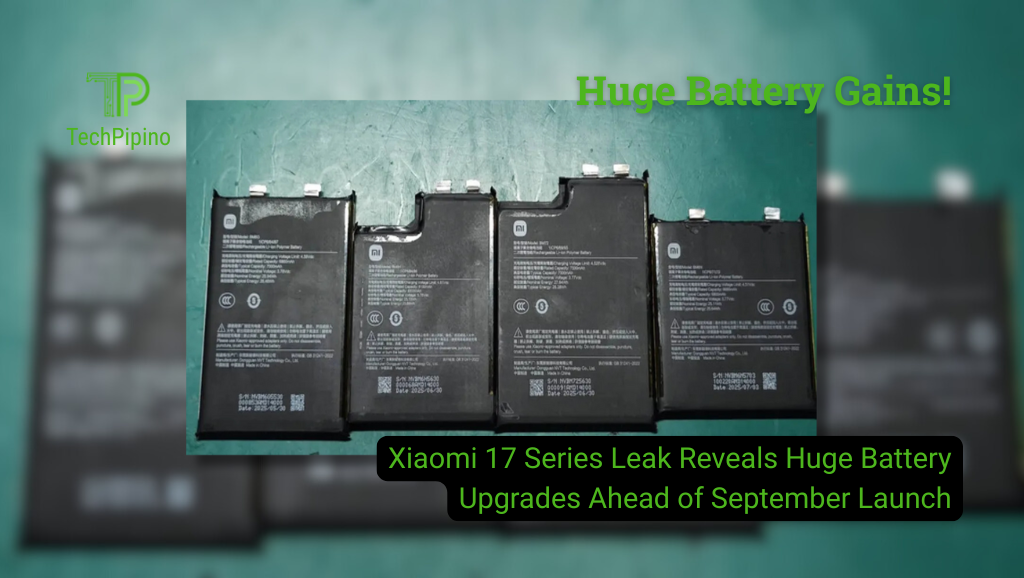 Xiaomi 17 Series Leak Reveals Huge Battery Upgrades Ahead of September Launch