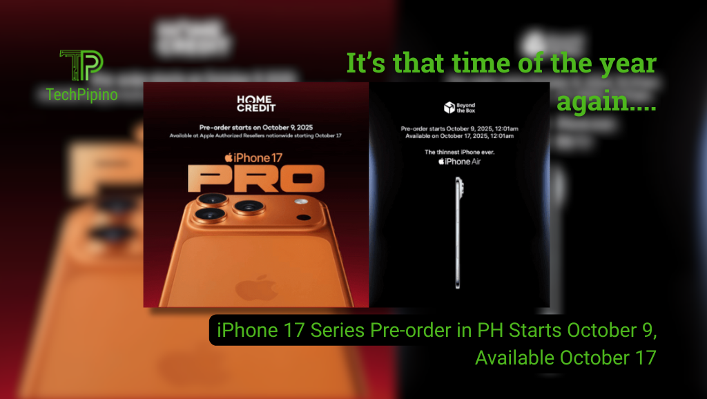 iPhone 17 Series Pre-order in PH Starts October 9, Available October 17
