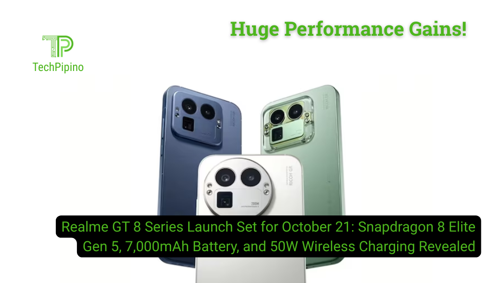 Realme GT 8 Series Launch Set for October 21: Snapdragon 8 Elite Gen 5, 7,000mAh Battery, and 50W Wireless Charging Revealed