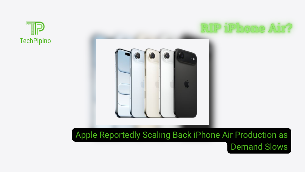 Apple to Reduce iPhone Air Production Amid Slowing Market Demand