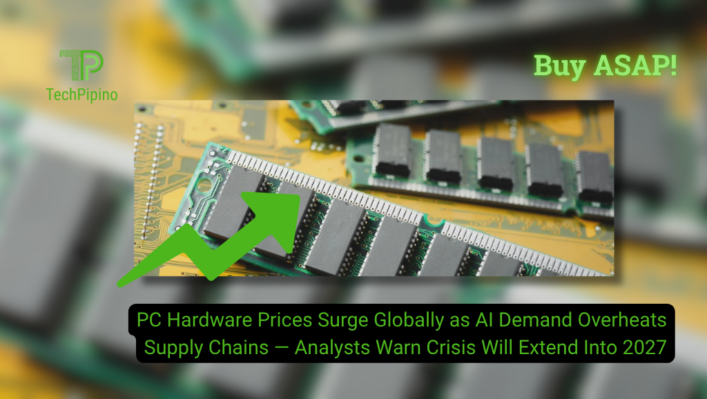 PC Hardware Prices Surge Globally as AI Demand Overheats Supply Chains — Analysts Warn Crisis Will Extend Into 2027