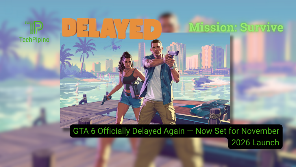 GTA 6 Officially Delayed Again — Now Set for November 2026 Launch