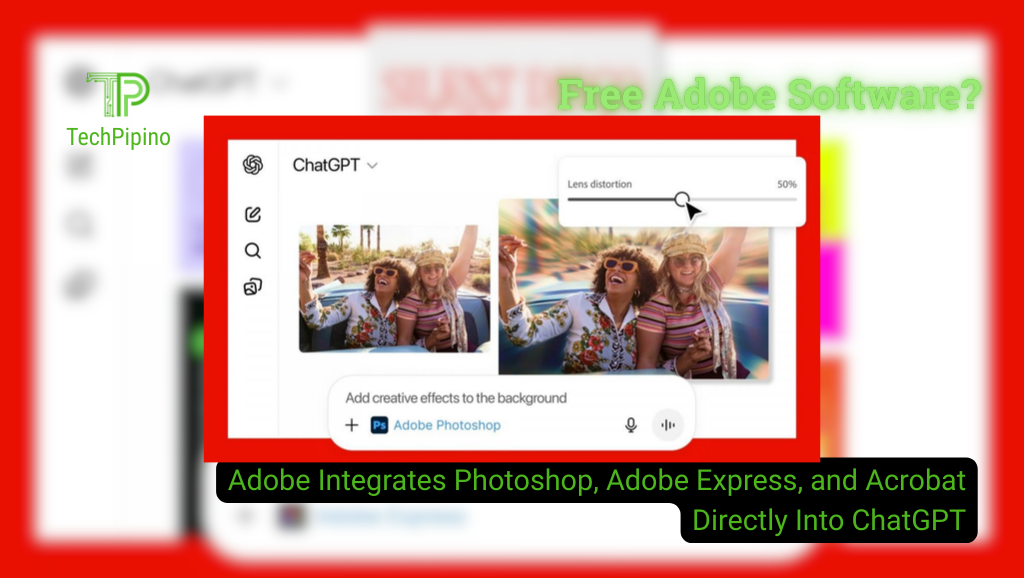 Adobe Integrates Photoshop, Adobe Express, and Acrobat Directly Into ChatGPT