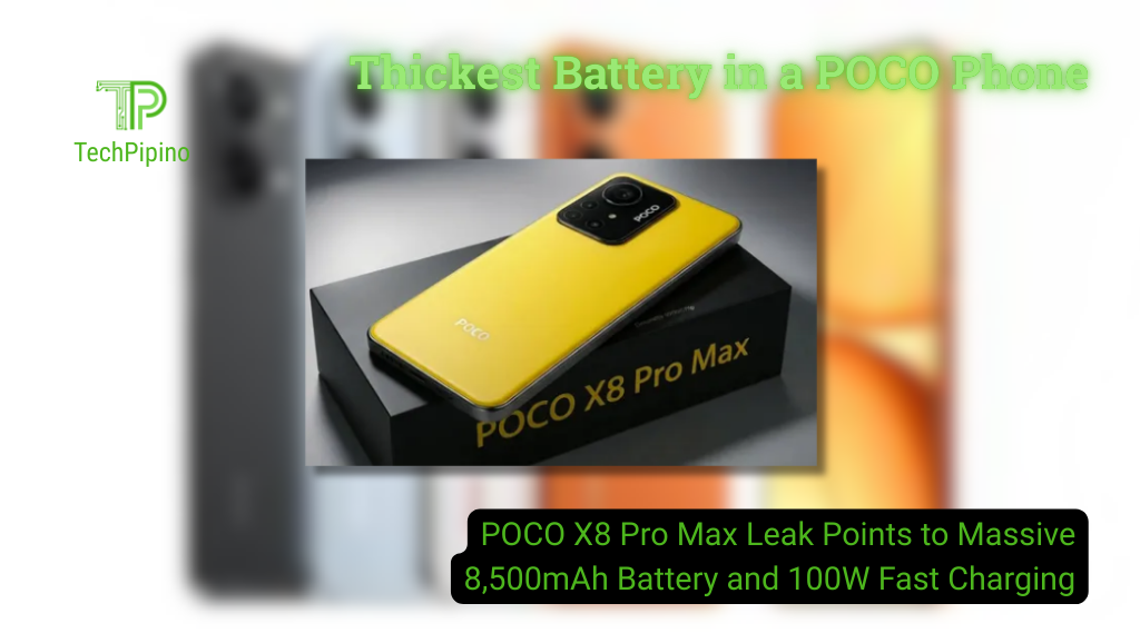 POCO X8 Pro Max Leak Points to Massive 8,500mAh Battery and 100W Fast Charging