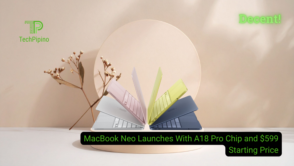 MacBook Neo Launches With A18 Pro Chip and $599 Starting Price