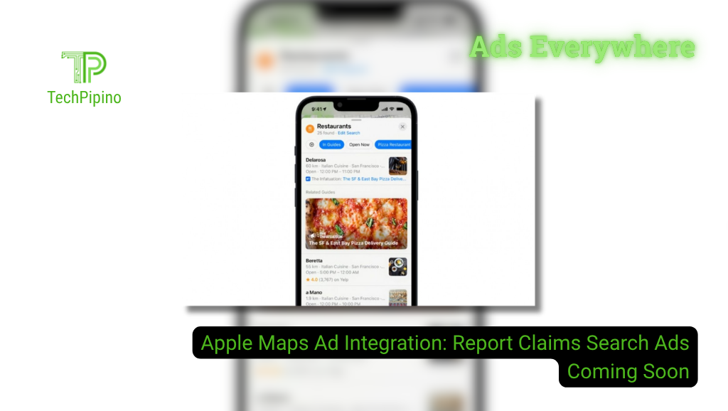 Apple Maps Ad Integration: Report Claims Search Ads Coming Soon