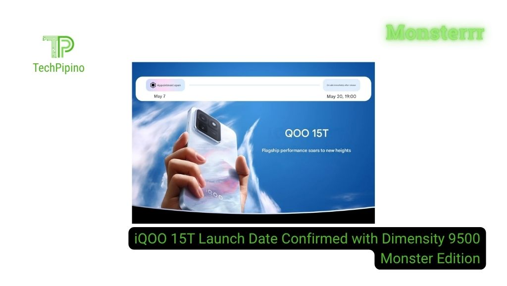 iQOO 15T Launch Date Confirmed with Dimensity 9500 Monster Edition