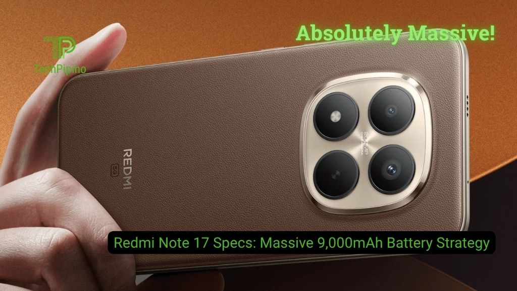 Redmi Note 17 Specs: Massive 9,000mAh Battery Strategy