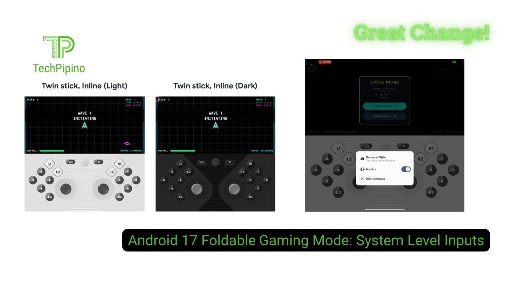 Android 17 Foldable Gaming Mode: System Level Inputs