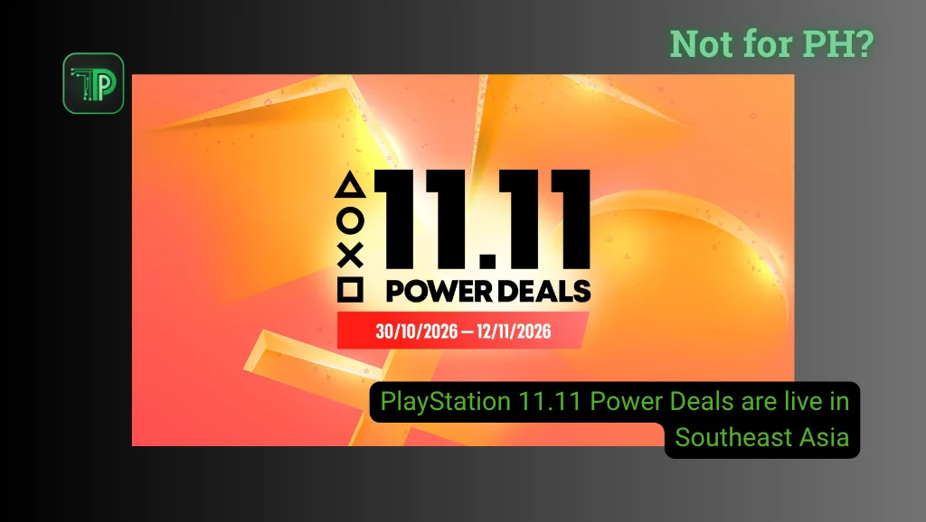 PlayStation 11.11 Power Deals official artwork, with the text: PlayStation 11.11 Power Deals are live in Southeast Asia